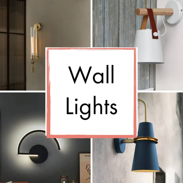 A curated selection of stylish wall lamps, featuring minimalist sconces, brass accents, and Scandinavian-inspired designs.