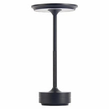 A black Metal Glow Lamp with a matte finish and stepless touch dimming.