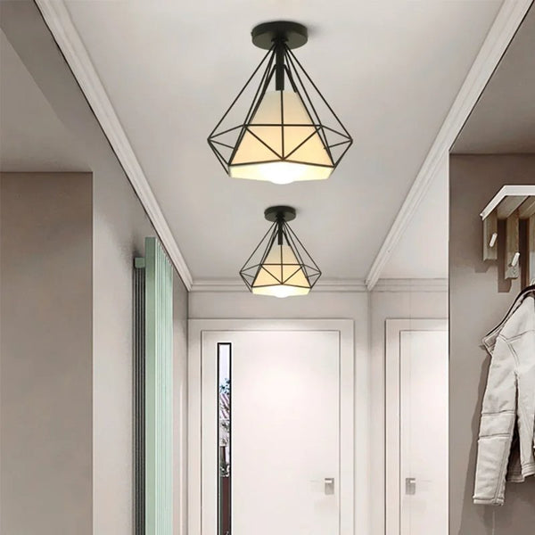 Two Black ceiling lamps orbis