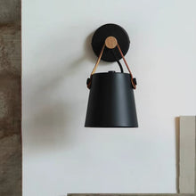 Modern black Celora Wooden Wall Light enhancing a contemporary interior.