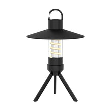 A clean, white-background image of the LumiTrail lantern in matte black finish.