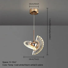 Illustration of the Ånd Lys pendant lamp’s ceiling mount, adjustable suspension length (up to 150 cm), and three lighting modes.