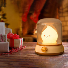 Portable USB-rechargeable night lamp, perfect for home or travel.